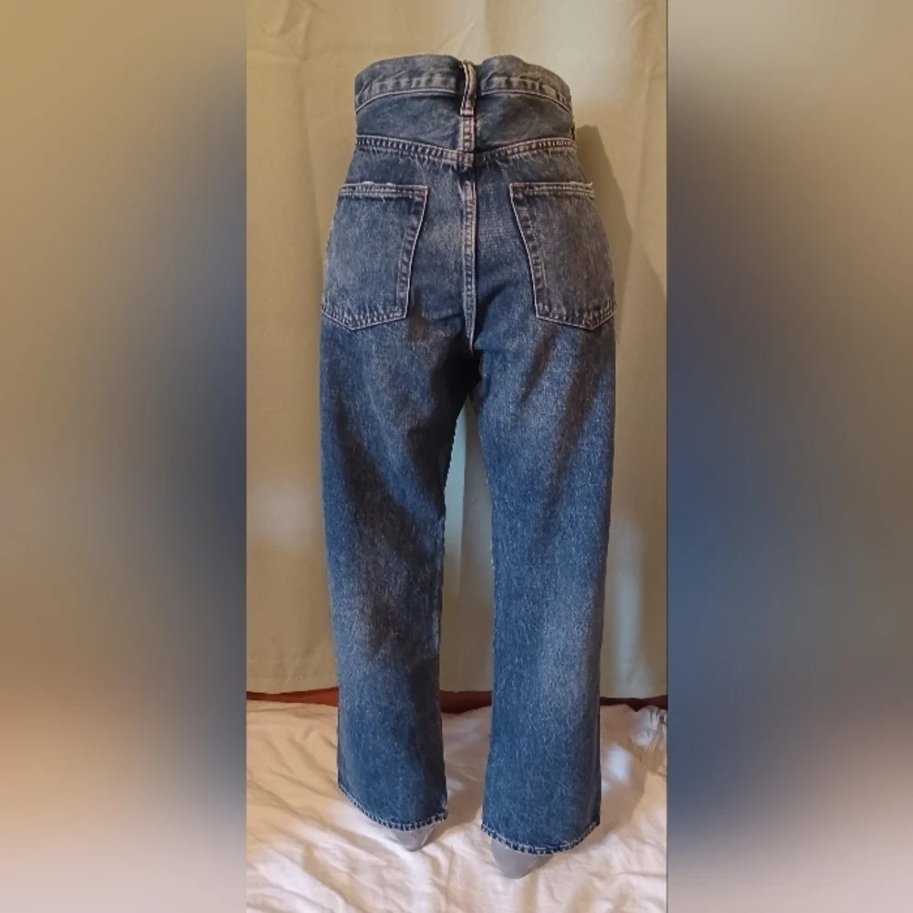 Gap 90s Button Fly Original Straight Leg Blue Denim Jeans